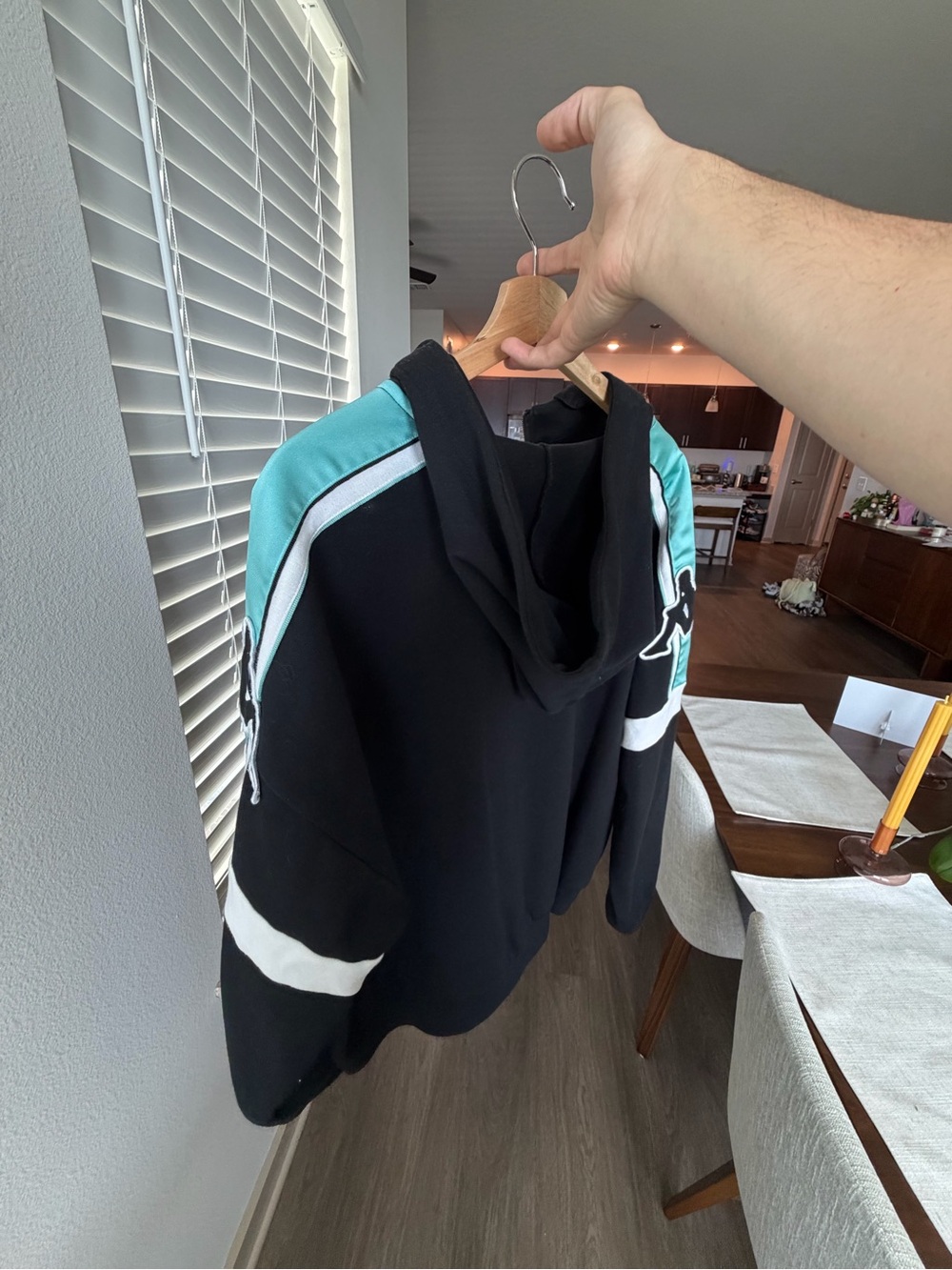Kappa Black Top with Red Logo Tag - Picture 4 of 5